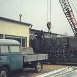 Production site of KMA Umwelttechnik from the 70s
