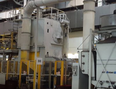 KMA offers exhaust air filter systems for forging and pressing