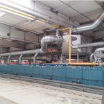 Stenter frame of textile manufacturer Freudenberg with KMA Ultravent filter system
