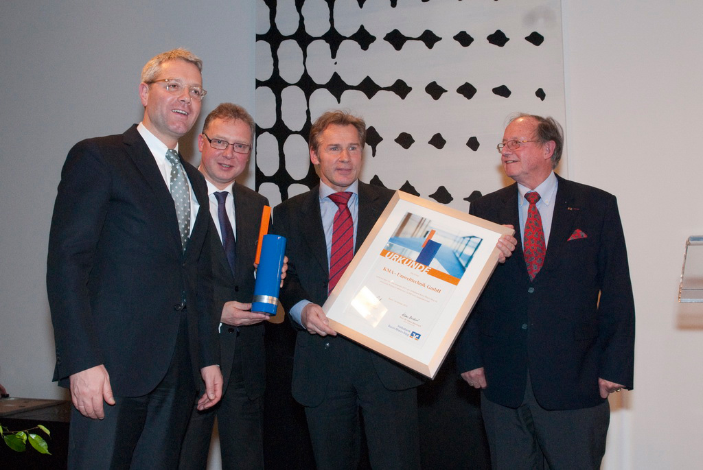 KMA Umwelttechnik has been awarded for its highly efficient KMA hybrid filter system